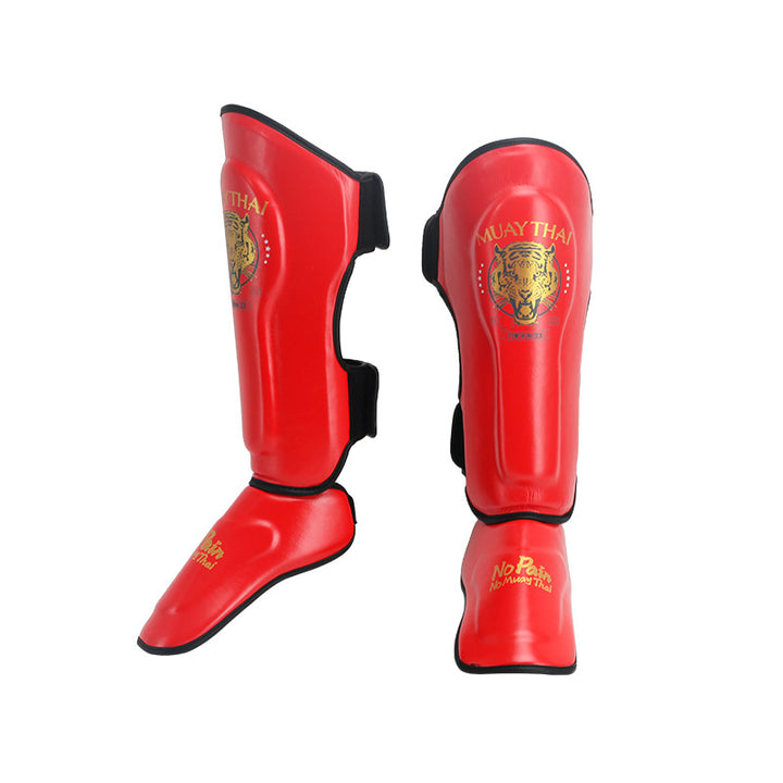 Premium Sanda Leg Protectors – Instep Boxing Foot Guards, Thai Boxing Gaiters, Leg Sleeves for Fighting & Combat Sports