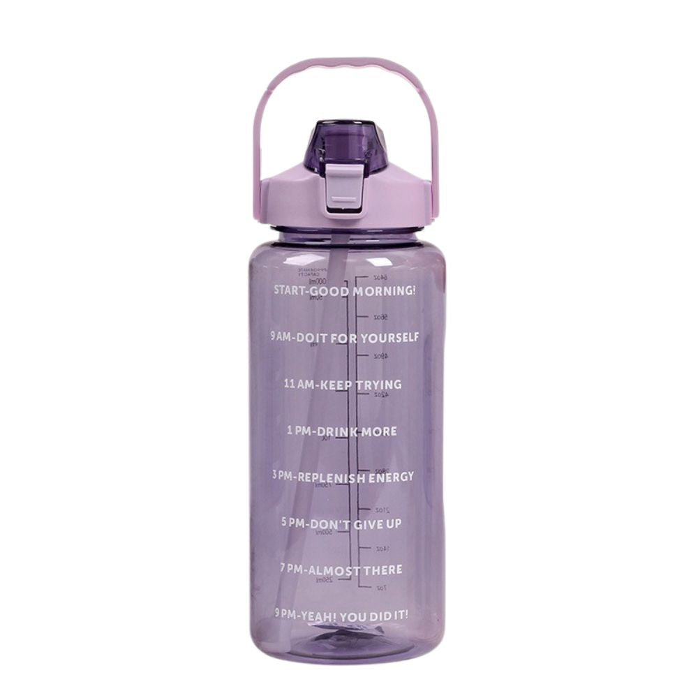 Premium 2L Water Bottle with Straw – Large Capacity Portable Sports Travel Bottle, High-Value Fitness Cup, Big Fat Design for
