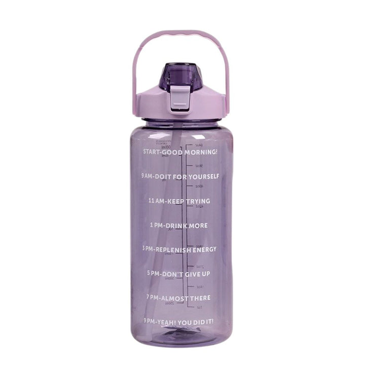 Premium 2L Water Bottle with Straw – Large Capacity Portable Sports Travel Bottle, High-Value Fitness Cup, Big Fat Design for