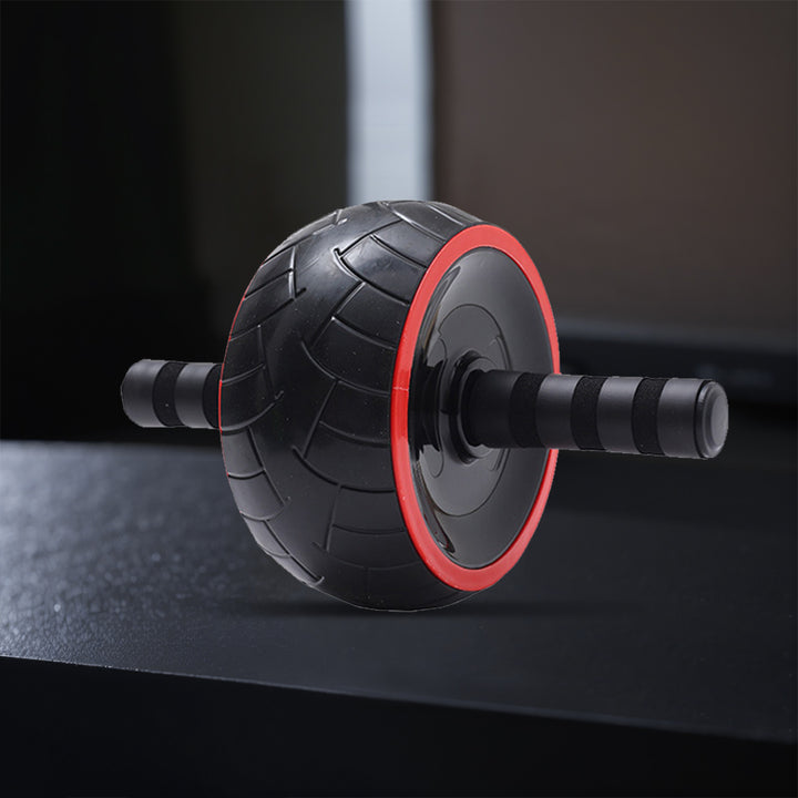 Premium Single-Wheel Ab Roller for Core & Abdominal Muscle Training - Mute, Rubber Wheel for Home Exercise & Bodybuilding, 