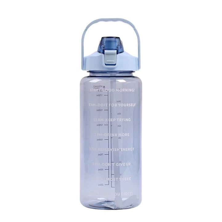 Premium 2L Water Bottle with Straw – Large Capacity Portable Sports Travel Bottle, High-Value Fitness Cup, Big Fat Design for