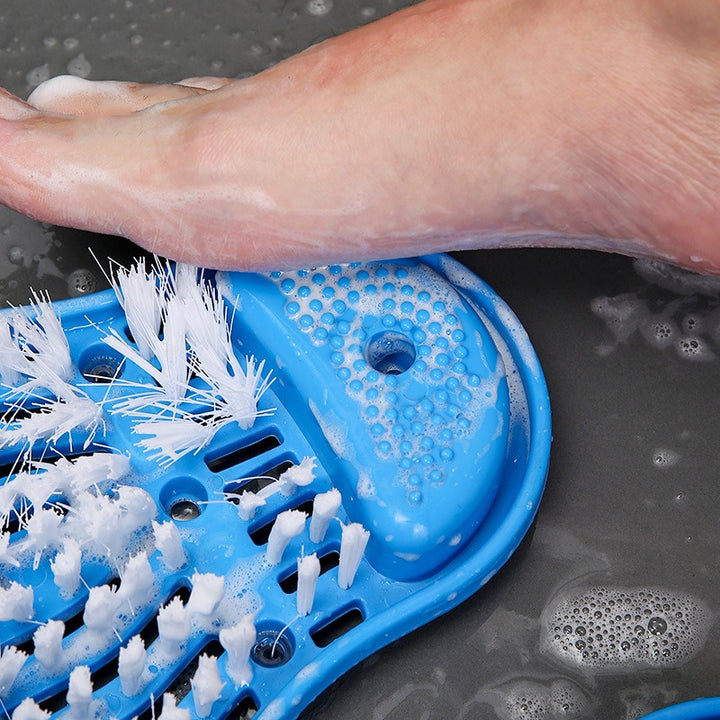 Premium Shower Foot Scrubber Massager – Exfoliating Cleaner Brush for Dead Skin Removal, Foot Spa Slipper, Sand Stone Foot 