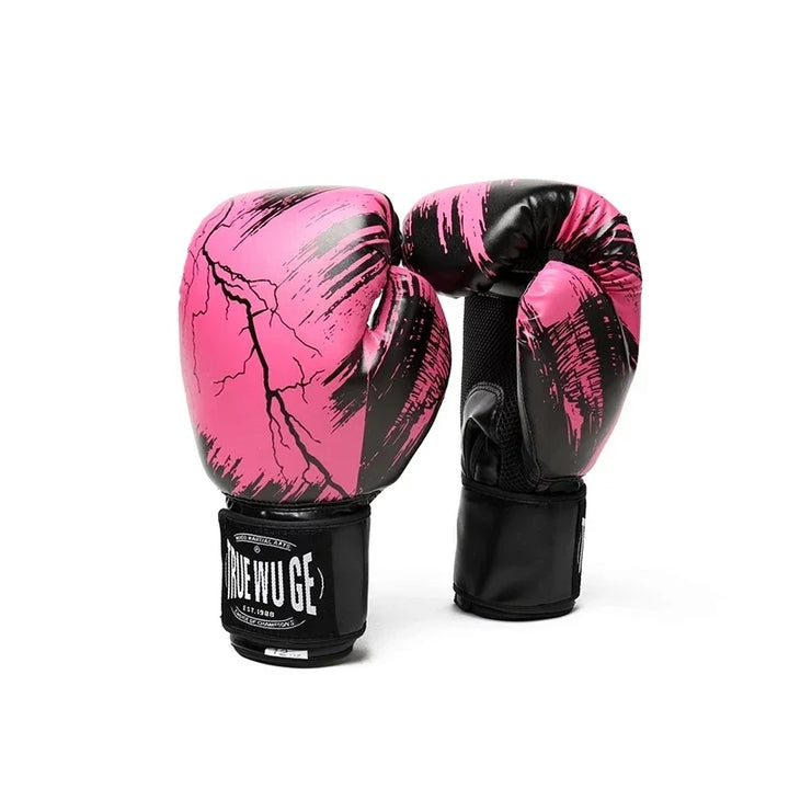 Premium PU Leather Boxing Gloves – Durable Training Gloves for Professional Fitness, Sparring, and Sandbag Work, Available in