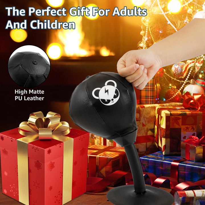 Premium Desktop Punching Bag – Stress Relief Toy with Strong Suction Cup – Fun Punch Rage Bag for Office & Home – Durable 