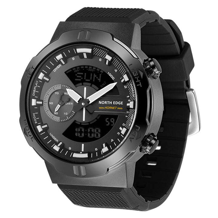 Premium Military Smartwatch for Men – Waterproof 50m, Speed Stopwatch, World Time, Coun Case, Backlit, Replaceable Stratdown 