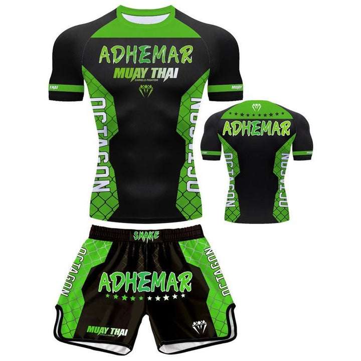 Premium MMA Boxing Training Set – UFC Fighting Suit for Men, Women & Children, Breathable Quick Dry Short Sleeve Sports Wear