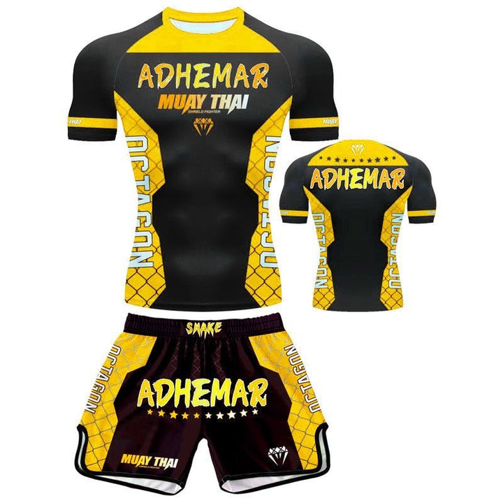 Premium MMA Boxing Training Set – UFC Fighting Suit for Men, Women & Children, Breathable Quick Dry Short Sleeve Sports Wear