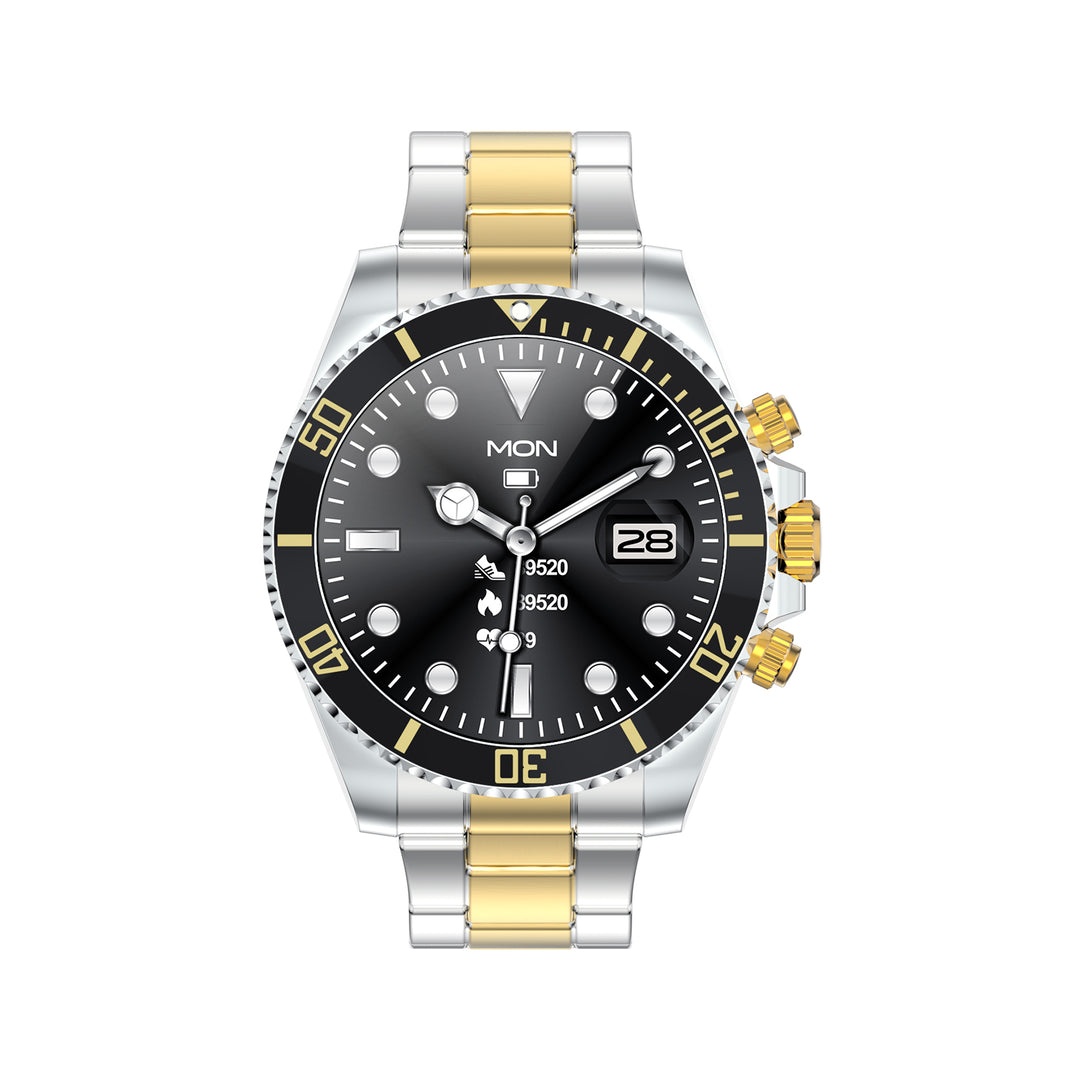 Premium Men's Sport Watch, Luxury Stainless Steel Analog Quartz, Fashionable Casual & Business Design, Large Dial, Calendar 