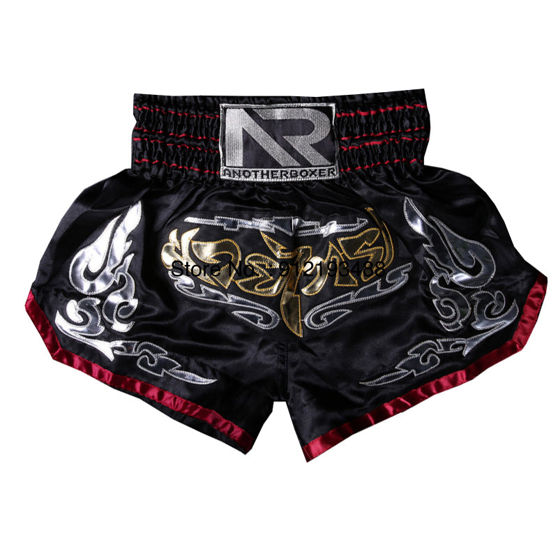 Premium Muay Thai Shorts 2024 – Unisex Boxing & Kickboxing Training Pants with Embroidery, Wide-Leg Design for Men,  