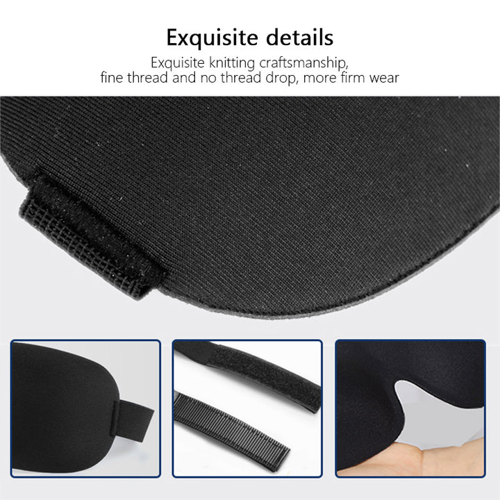 Premium 3D Sleep Mask – Soft Memory Foam Eye Mask for Sleep, Travel, and Migraine Relief – Blockout Light, Comfortable and 