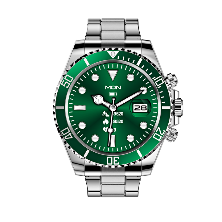 Premium Men's Sport Watch, Luxury Stainless Steel Analog Quartz, Fashionable Casual & Business Design, Large Dial, Calendar 