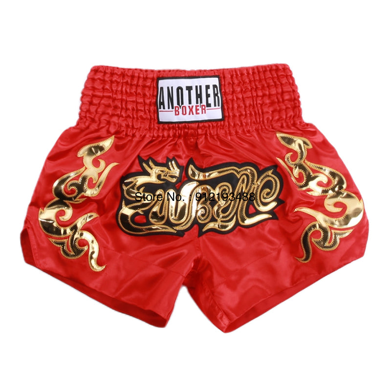 Premium Muay Thai Shorts 2024 – Unisex Boxing & Kickboxing Training Pants with Embroidery, Wide-Leg Design for Men,  