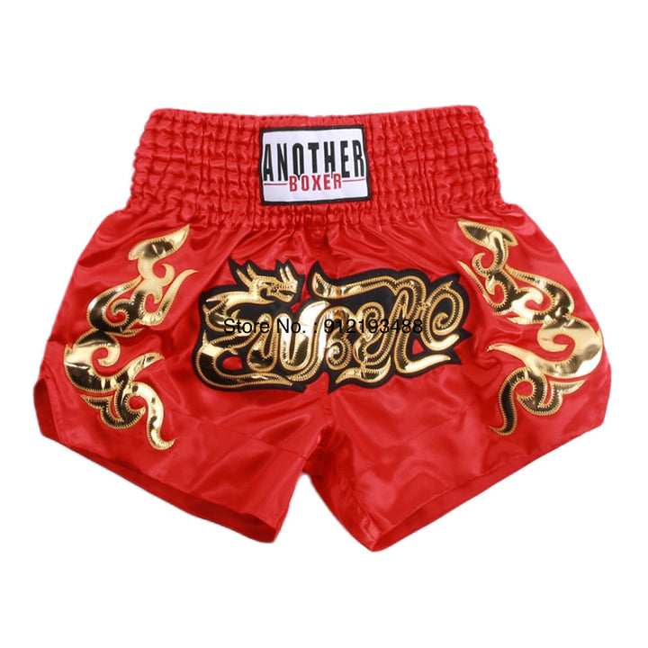 Premium Muay Thai Shorts 2024 – Unisex Boxing & Kickboxing Training Pants with Embroidery, Wide-Leg Design for Men,  