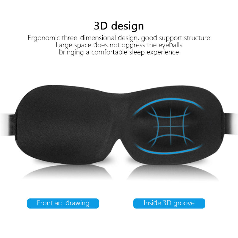 Premium 3D Sleep Mask – Soft Memory Foam Eye Mask for Sleep, Travel, and Migraine Relief – Blockout Light, Comfortable and 