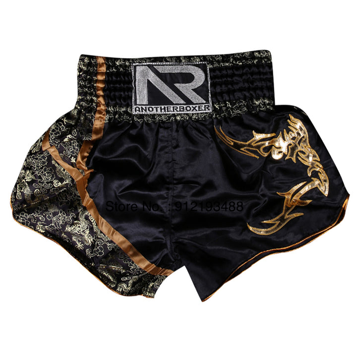 Premium Muay Thai Shorts 2024 – Unisex Boxing & Kickboxing Training Pants with Embroidery, Wide-Leg Design for Men,  