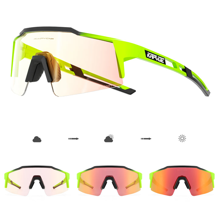 Premium Photochromic Cycling Sunglasses – UV400 Protection, Adjustable Lenses, Bike & Sports Eyewear for Men & Women