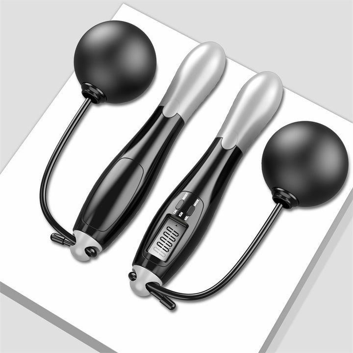 Premium Cordless Electronic Jumping Rope with LCD Screen – Smart Skipping Rope with Calorie & Jump Counter, Digital Timer for