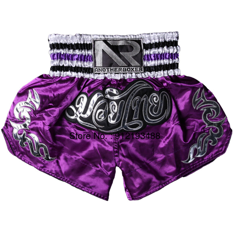 Premium Muay Thai Shorts 2024 – Unisex Boxing & Kickboxing Training Pants with Embroidery, Wide-Leg Design for Men,  