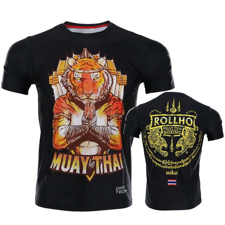 Premium MMA Boxing Training Set – UFC Fighting Suit for Men, Women & Children, Breathable Quick Dry Short Sleeve Sports Wear