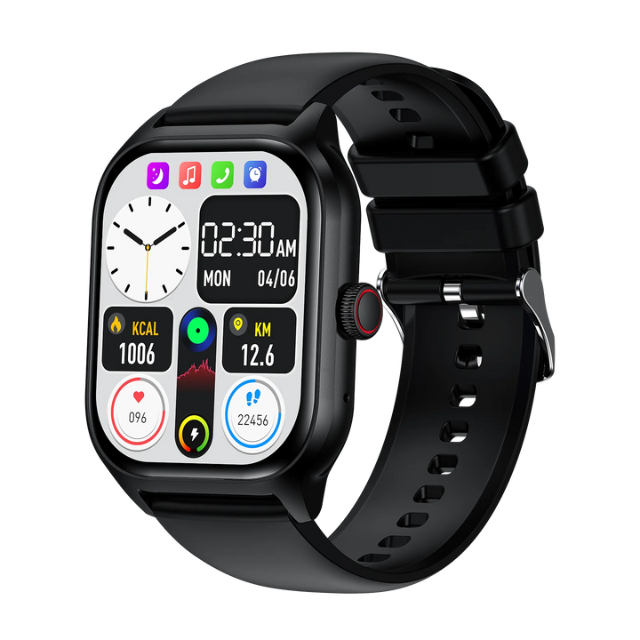 Luxus Smartwatch Android OS - 1.44" Voller Touchscreen, Bluetooth-Anruf, Musiksteuerung, Fitness-Tracker für Männer und Frauen, Gesundheitsmonitor