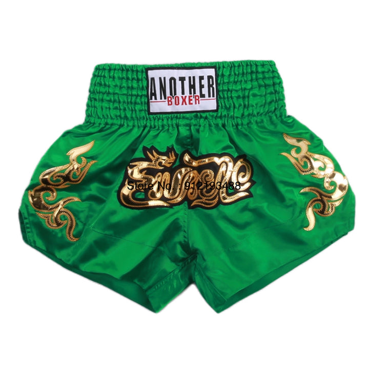 Premium Muay Thai Shorts 2024 – Unisex Boxing & Kickboxing Training Pants with Embroidery, Wide-Leg Design for Men,  