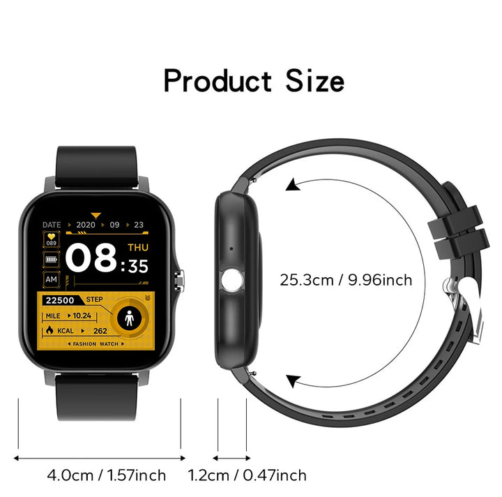 Luxus Smartwatch Android OS - 1.44" Voller Touch-Farbbildschirm, Bluetooth, Anpassbares Zifferblatt, für Männer und Frauen, Smartwatch mit Anruffunktion