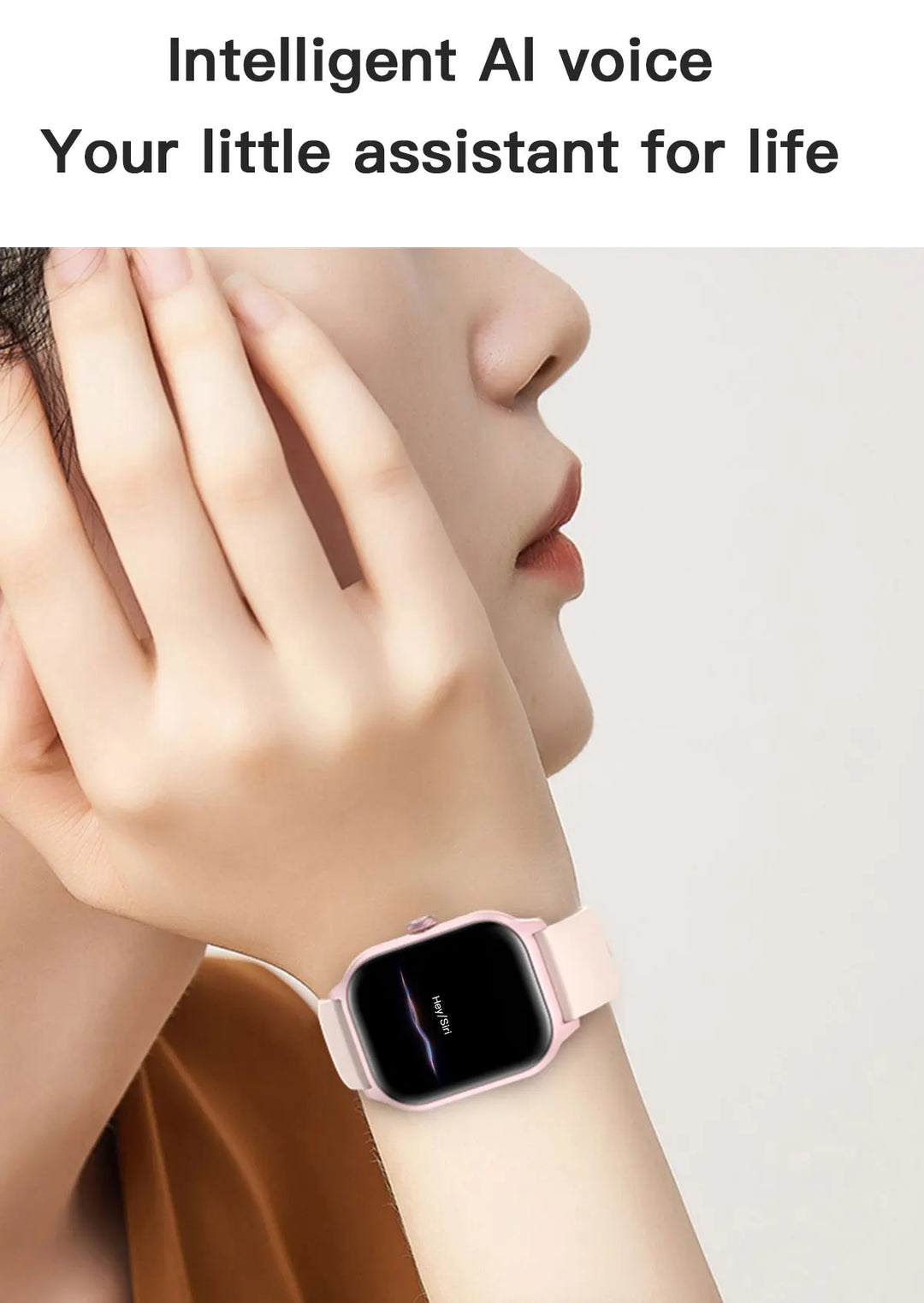 Luxus Smartwatch Android OS - 1.44" Voller Touchscreen, Bluetooth-Anruf, Musiksteuerung, Fitness-Tracker für Männer und Frauen, Gesundheitsmonitor
