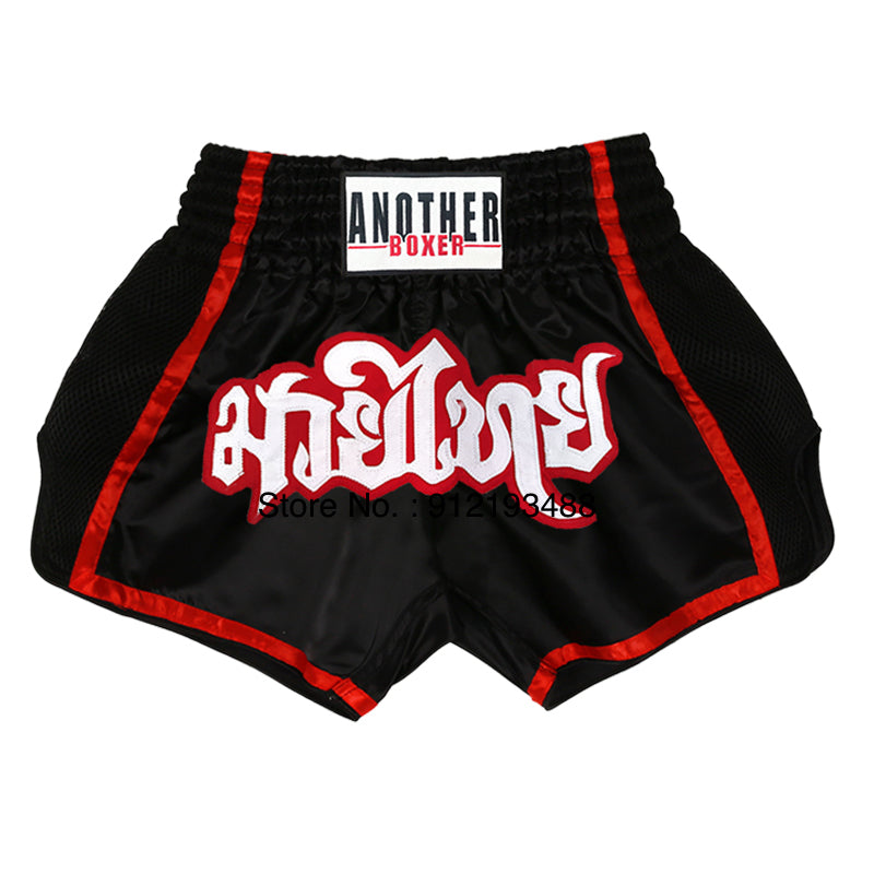 Premium Muay Thai Shorts 2024 – Unisex Boxing & Kickboxing Training Pants with Embroidery, Wide-Leg Design for Men,  