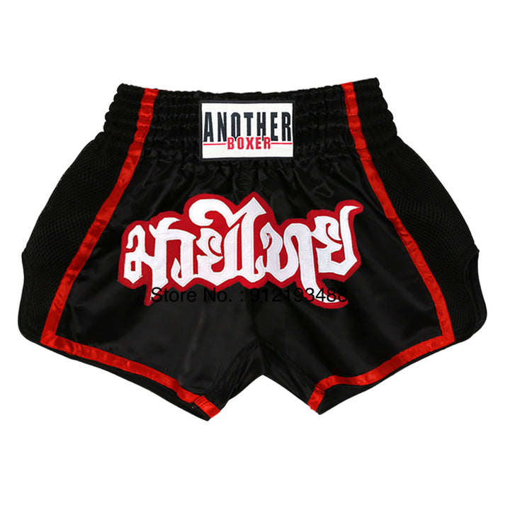 Premium Muay Thai Shorts 2024 – Unisex Boxing & Kickboxing Training Pants with Embroidery, Wide-Leg Design for Men,  