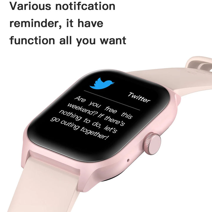 Luxus Smartwatch Android OS - 1.44" Voller Touchscreen, Bluetooth-Anruf, Musiksteuerung, Fitness-Tracker für Männer und Frauen, Gesundheitsmonitor