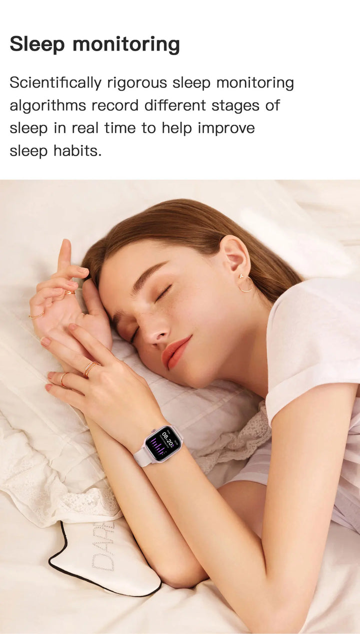 Luxus Smartwatch Android OS - 1.44" Voller Touchscreen, Bluetooth-Anruf, Musiksteuerung, Fitness-Tracker für Männer und Frauen, Gesundheitsmonitor