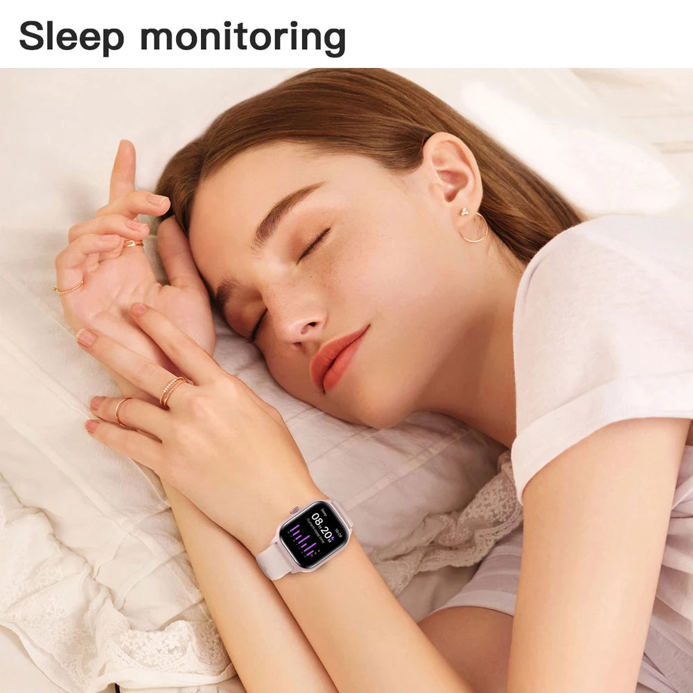 Luxus Smartwatch Android OS - 1.44" Voller Touchscreen, Bluetooth-Anruf, Musiksteuerung, Fitness-Tracker für Männer und Frauen, Gesundheitsmonitor