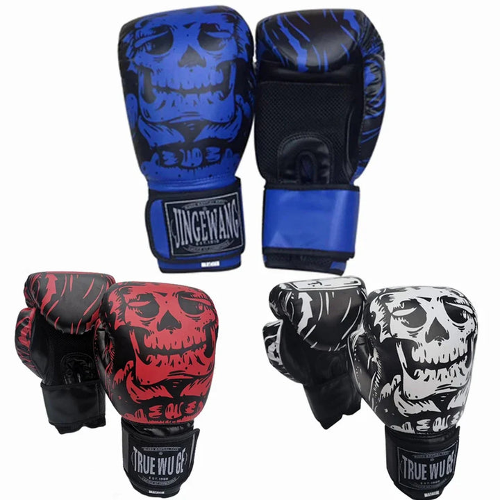 Premium PU Leather Boxing Gloves – Durable Training Gloves for Professional Fitness, Sparring, and Sandbag Work, Available in