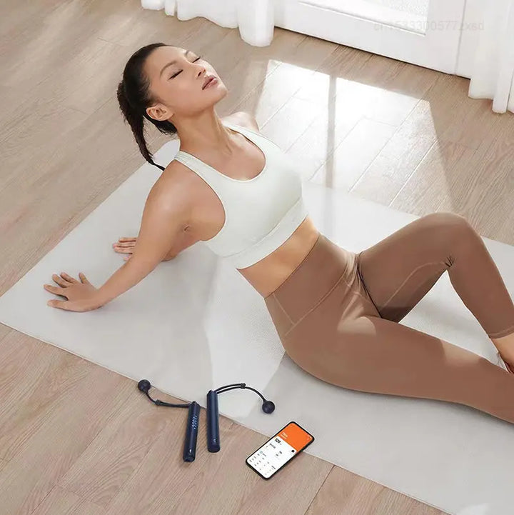 Premium Smart Skipping Jump Rope with Digital Counter & App Control – Calorie Calculator, 3m Rope, Type-C Charging for