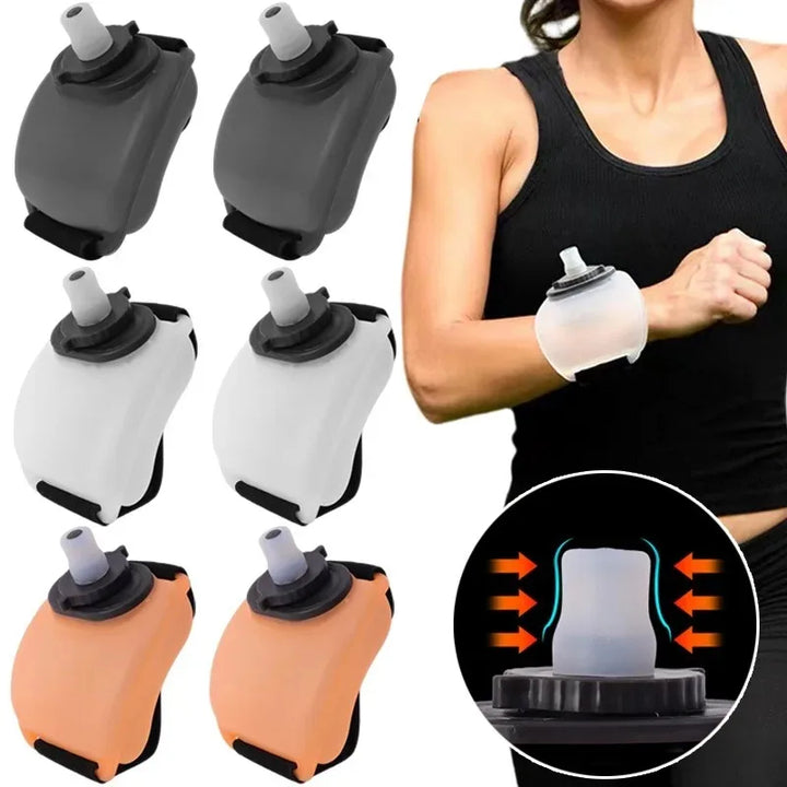 Premium Mini Running Wrist Water Bottle Holder – Soft Flask Hydration Pack for Marathon, Fitness, Cycling, Climbing, 