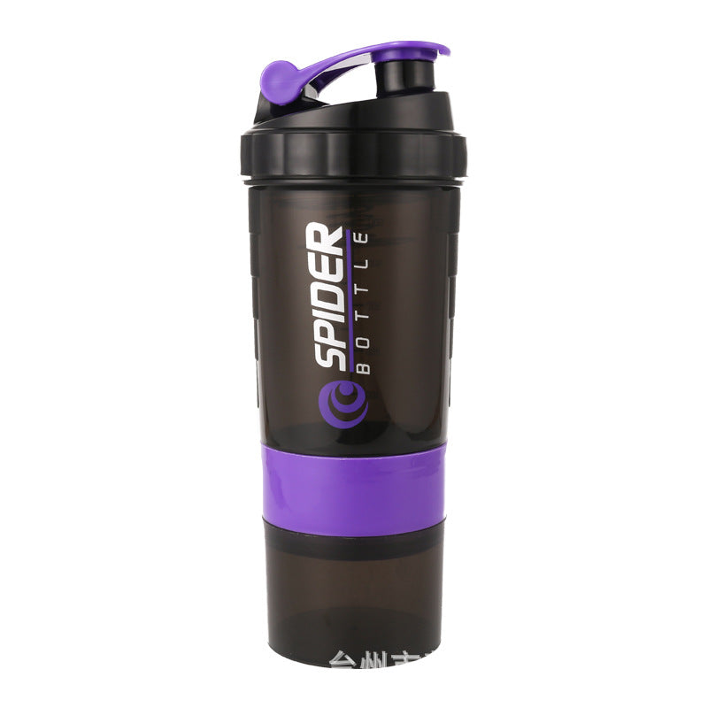 Premium 500ml Portable Protein Shaker Bottle – High Capacity Drinking Container with Powder Case, Plastic Blender for Sports
