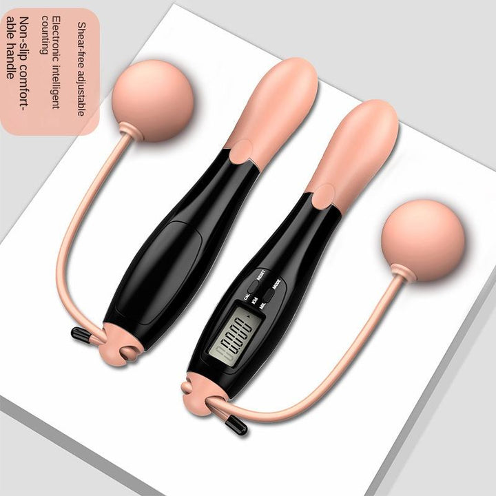 Premium Cordless Electronic Jumping Rope with LCD Screen – Smart Skipping Rope with Calorie & Jump Counter, Digital Timer for