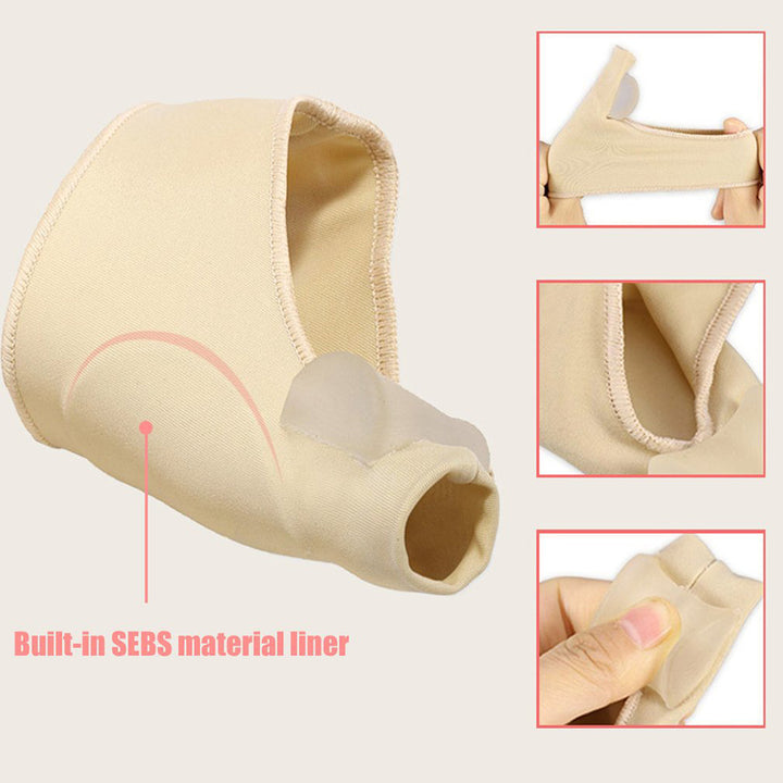 Premium Hallux Valgus Korrektor & Zehenseparator zur Entspannung des großen Zehs und Schmerzlinderung, weicher Gel-Schutz für Hallux Valgus, flexible Unterstützung zur Linderung von Ballenzehen, 1 Paar Fußpflegewerkzeug