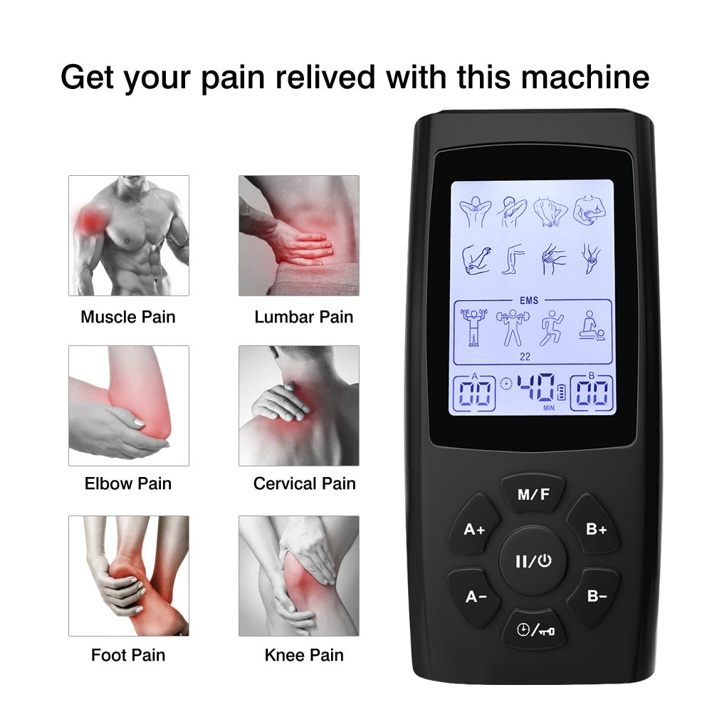 Premium Adjustable Electric Muscle Massager - Slimming Machine with 24 Modes, Rechargeable Design, and Intensity Control for 