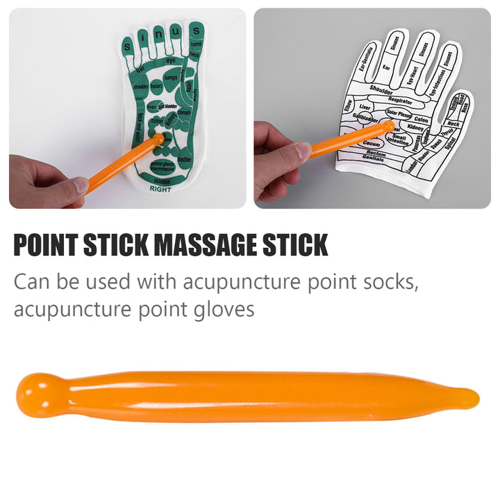 Premium Acupressure Massage Socks - 6 Pcs Reflexology Foot Therapy Set for Tired Feet, Cotton-Polyester Blend, Men’s & 