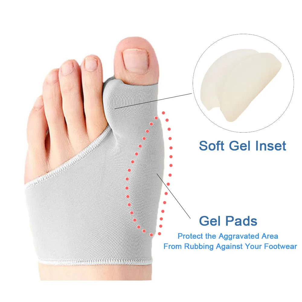 Premium Bunion Corrector & Toe Separator for Big Toe Relaxation and Pain Relief, Soft Gel Protector for Hallux Valgus, 