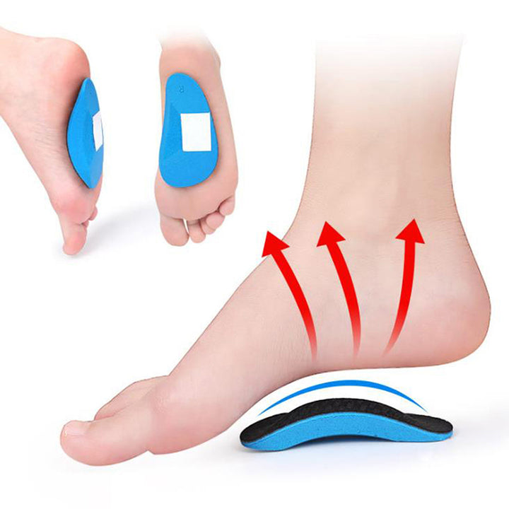 Premium Orthopedic Arch Support Insoles for Flatfoot Correction – Unisex Cotton Insoles, 10cm Long, Sports Shoe Compatible, 