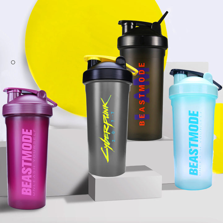 Premium 600ML Shaker Bottle – BPA-Free Sports Water Bottle with Protein Mixer – Portable Travel Cup with Stainless Steel 