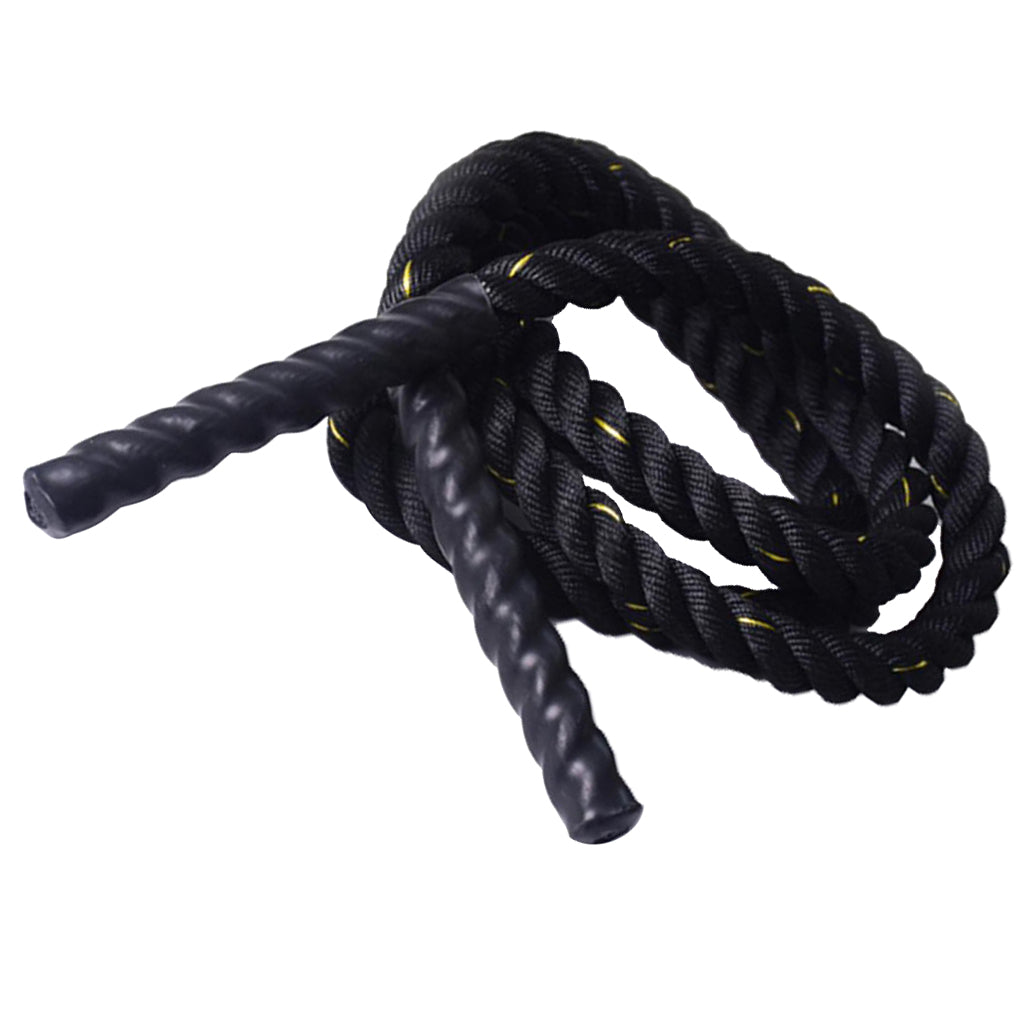 Premium Weighted Jump Rope – 9ft/9.8ft Heavy Skipping Battle Rope for Power & Strength Training – Durable Polyester, Comfort 