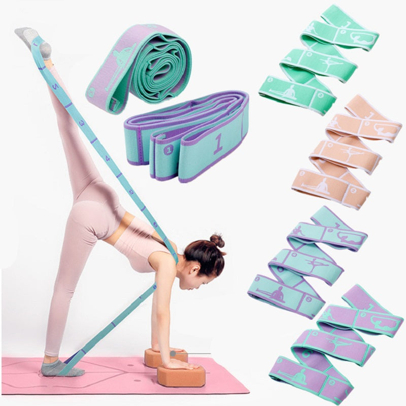 Hochwertiges Slimming Widerstandsband - Multifunktionaler Yoga-Dehngurt & Pilates-Gürtel, 8/9 Grid elastisches Trainingsband für Erwachsene, verstellbare Stärke & tragbares Design für Anfänger und Fitnessbegeisterte