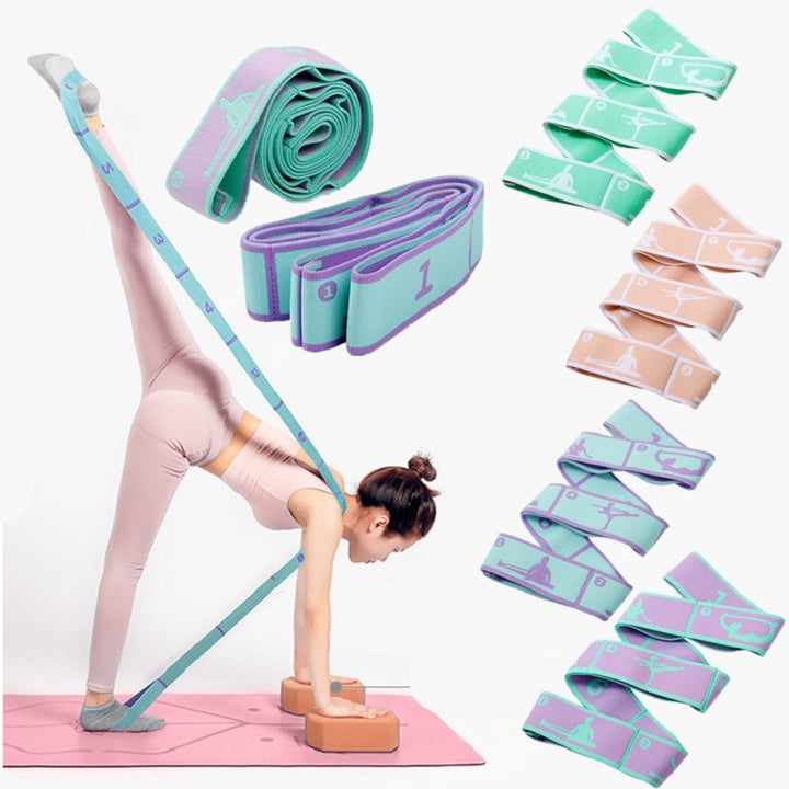 Hochwertiges Slimming Widerstandsband - Multifunktionaler Yoga-Dehngurt & Pilates-Gürtel, 8/9 Grid elastisches Trainingsband für Erwachsene, verstellbare Stärke & tragbares Design für Anfänger und Fitnessbegeisterte