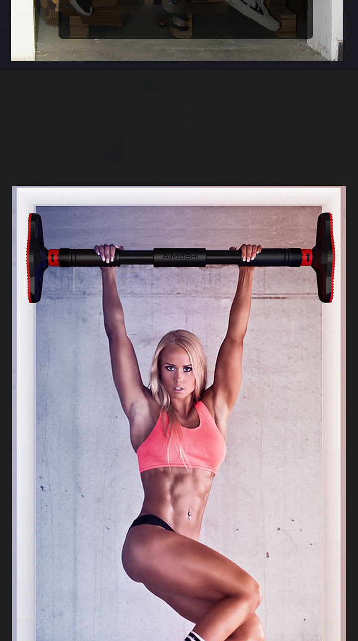 Premium verstellbare Tür-Klimmzugstange – Stahl-Horizontalstange für das Home Gym, Fitness-Training, Arm-, Core- und Rücken-Workout, max. 200KG Belastung, 65-150cm verstellbare Länge