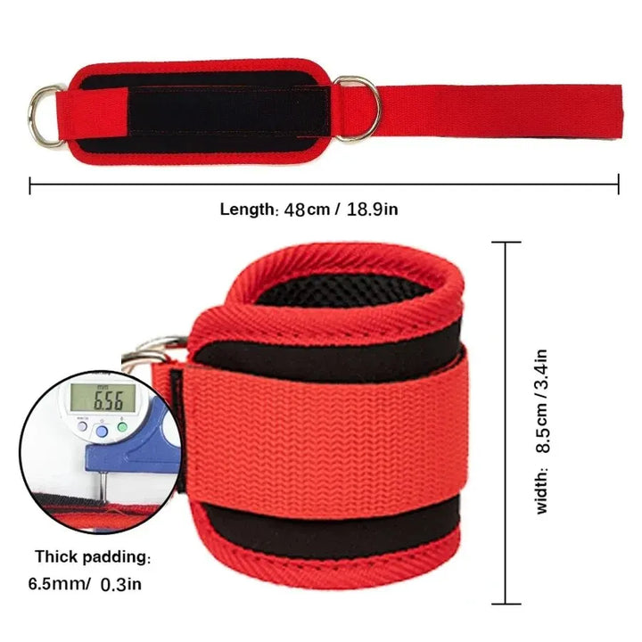 Premium Ankle Strap for Leg Strength Training – Protective Equipment for Taekwondo, Dumbbell Weight Assist, Adjustable 