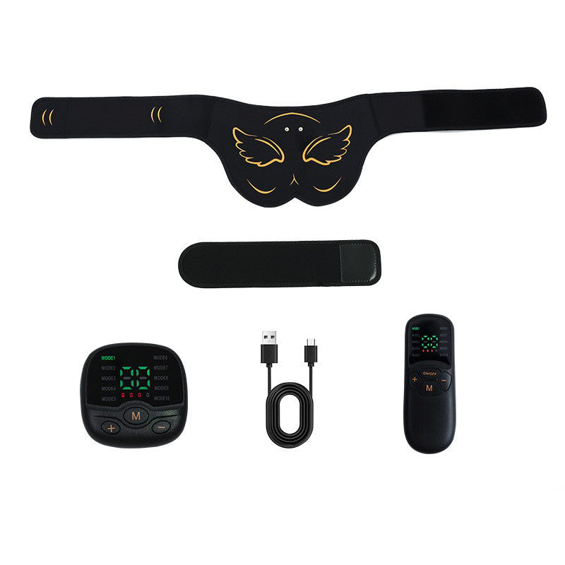 Premium EMS Hüfttrainer mit Fernbedienung | 10 Modi & 30 Intensitätsstufen für Gesäßstraffung und Muskelstimulation | USB wiederaufladbarer Körpermassager