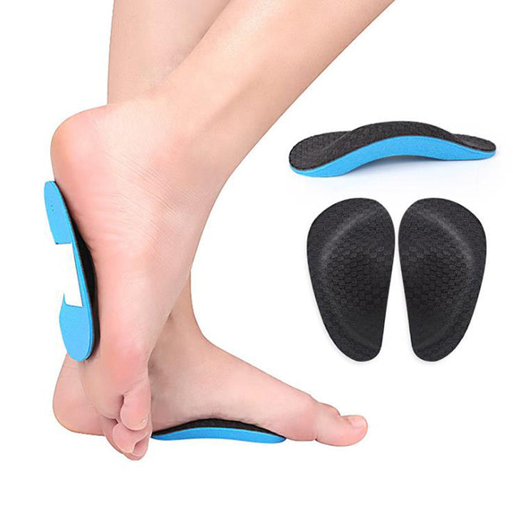 Premium Orthopedic Arch Support Insoles for Flatfoot Correction – Unisex Cotton Insoles, 10cm Long, Sports Shoe Compatible, 